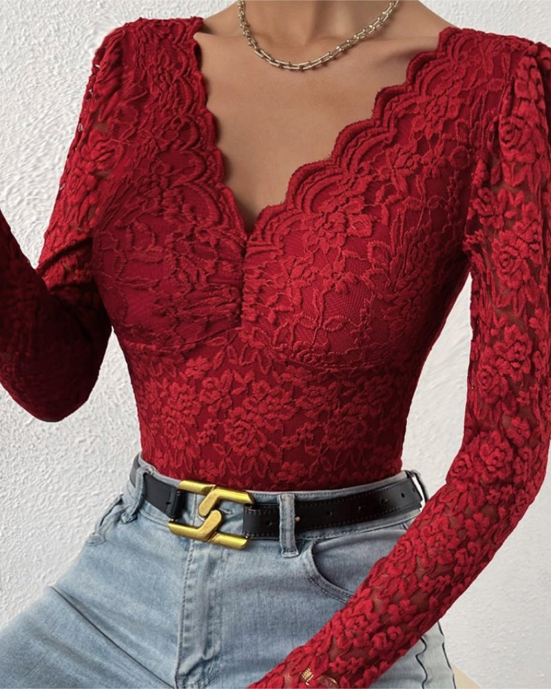 BODY DE ENCAJE FLORAL – ELEGANCIA Y SEDUCCIÓN EN UNA SOLA PIEZA