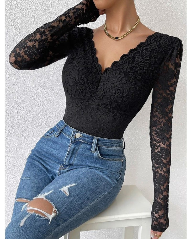 BODY DE ENCAJE FLORAL – ELEGANCIA Y SEDUCCIÓN EN UNA SOLA PIEZA