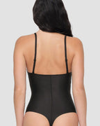 Cosy®| Body tanga push up liso sin costuras con escote en V profundo y moldeador corporal.