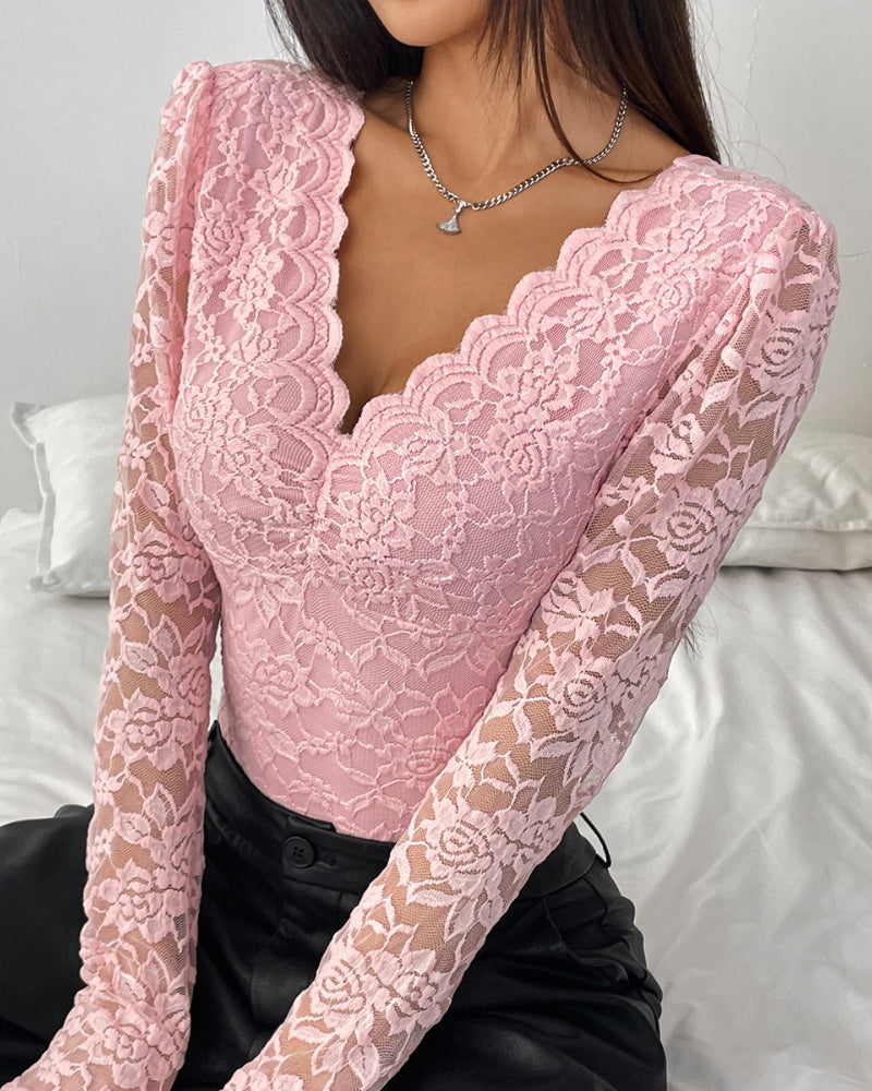 BODY DE ENCAJE FLORAL – ELEGANCIA Y SEDUCCIÓN EN UNA SOLA PIEZA