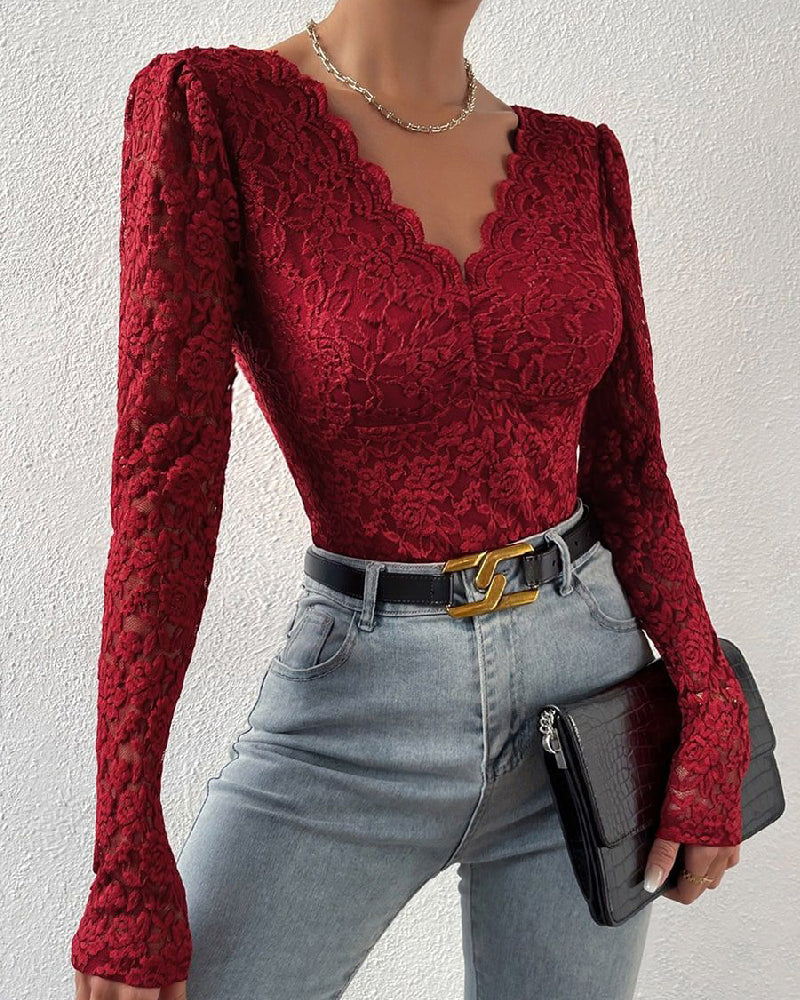 BODY DE ENCAJE FLORAL – ELEGANCIA Y SEDUCCIÓN EN UNA SOLA PIEZA