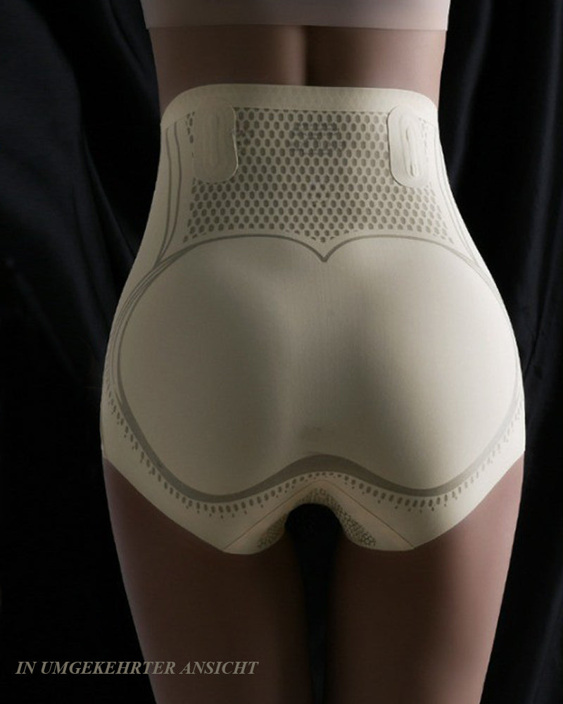 Braga reductora de cintura alta con control abdominal y realce de glúteos