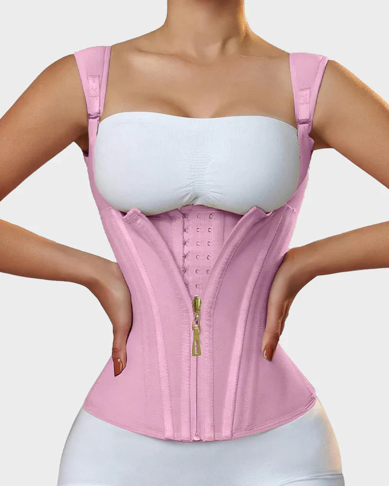 Comprix™ Faja Chaleco de Doble Cinturilla – Control Abdominal y Moldeo de Cintura