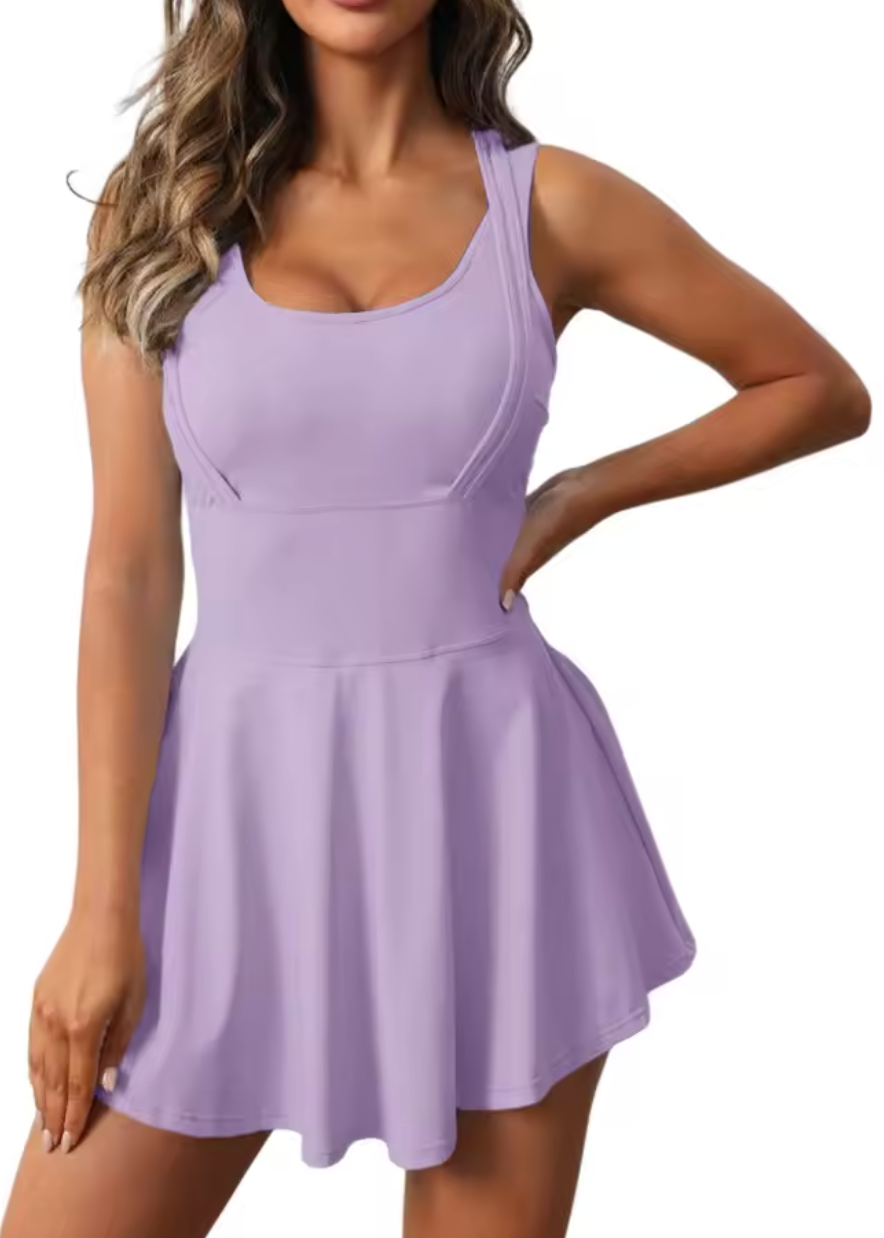 VESTIDO YOGA 2 EN 1 Lila
