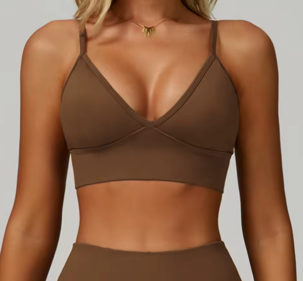 TOP DEPORTIVO SCULPTBRA SPORTELLA Marrón