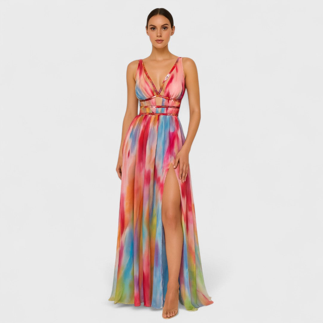 CORAL - VESTIDO LARGO