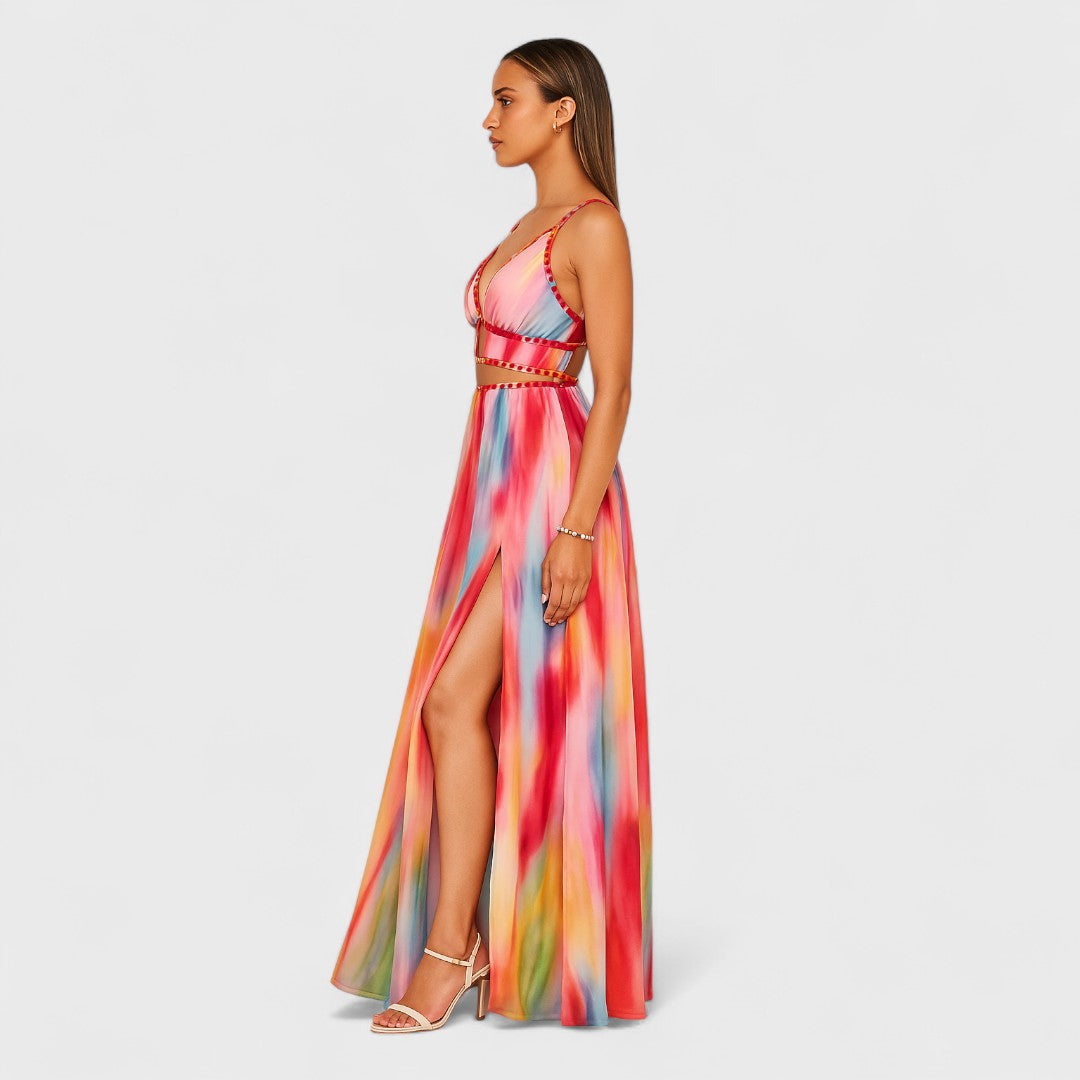 CORAL - VESTIDO LARGO