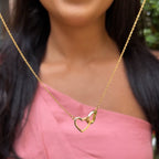 Collar Doble Corazón -Oso Amoroso