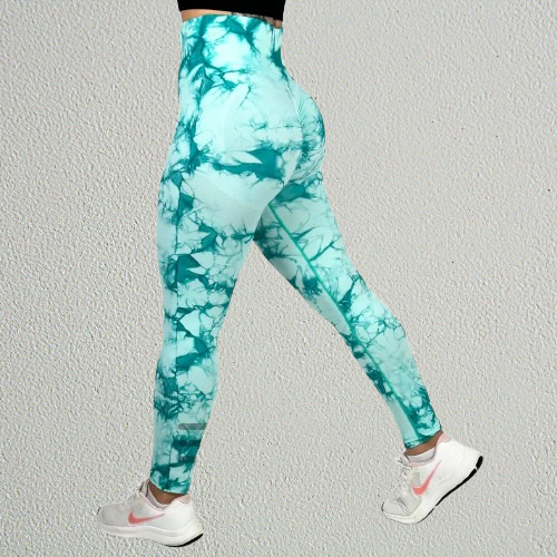 LEGGINGS CAMUFLAJE PUSH UP Verde agua