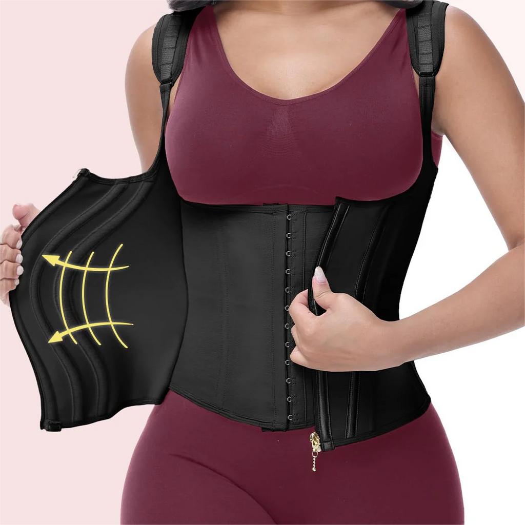 Comprix™ Faja Chaleco de Doble Cinturilla – Control Abdominal y Moldeo de Cintura