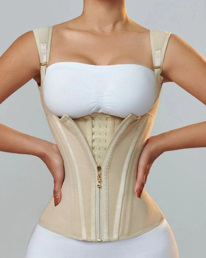 Comprix™ Faja Chaleco de Doble Cinturilla – Control Abdominal y Moldeo de Cintura