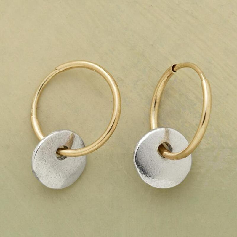 PENDIENTES VINTAGE - ORO Y PLATA