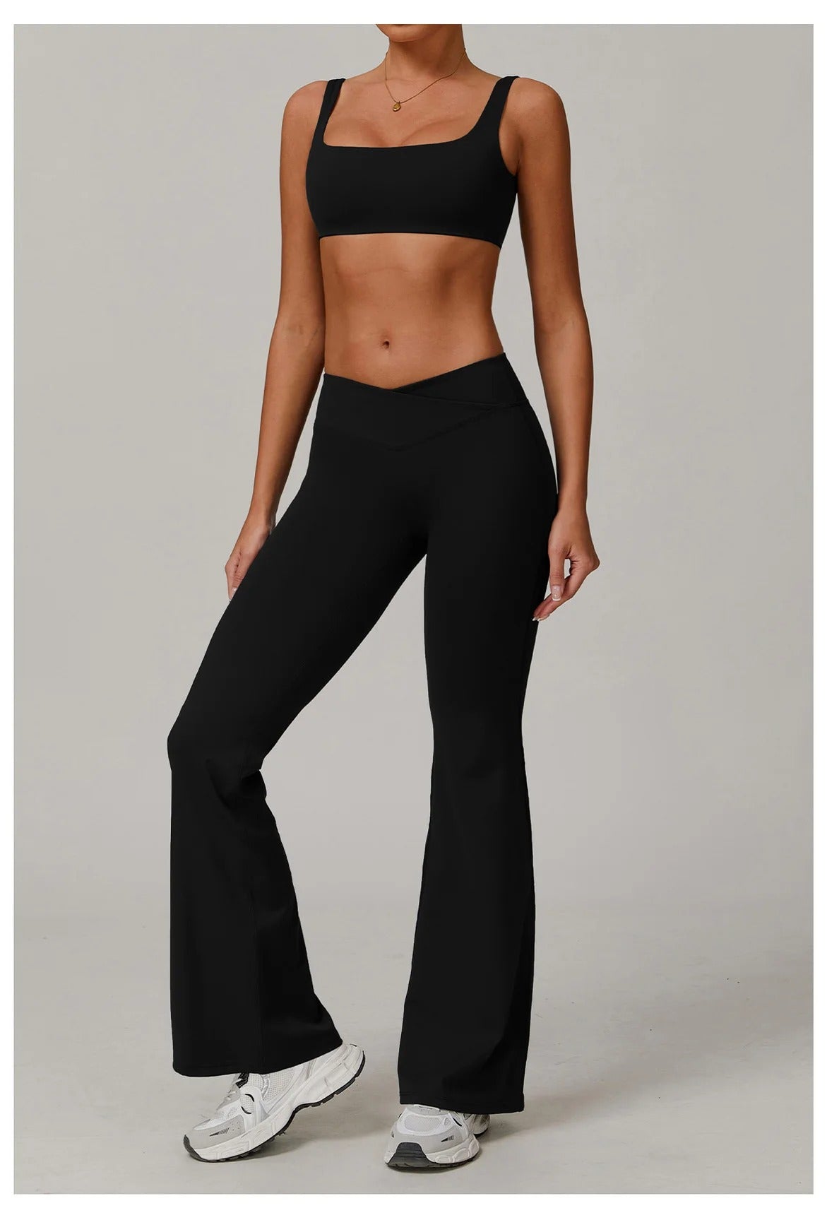 CONJUNTO FLARE NAVY Negro