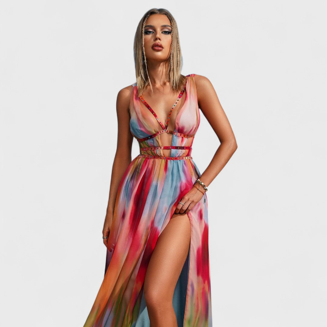 CORAL - VESTIDO LARGO