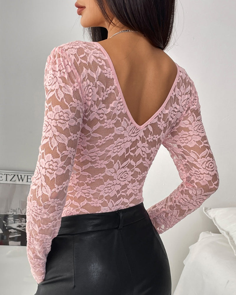 BODY DE ENCAJE FLORAL – ELEGANCIA Y SEDUCCIÓN EN UNA SOLA PIEZA